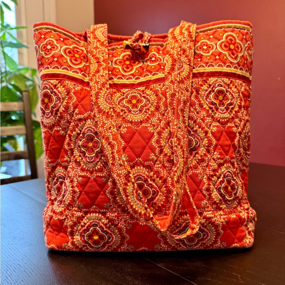 Vera Bradley Paprika Patterned Tote Bag
